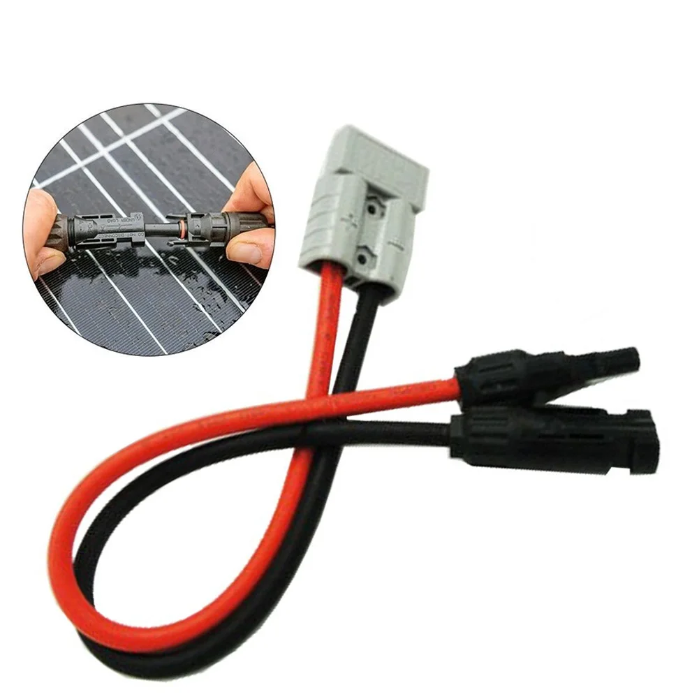 50 AMP For Anderson Plug Connector To Solar Panel Cable Y Adaptor Connector 30cm 12AWG  Male And Female Connectors