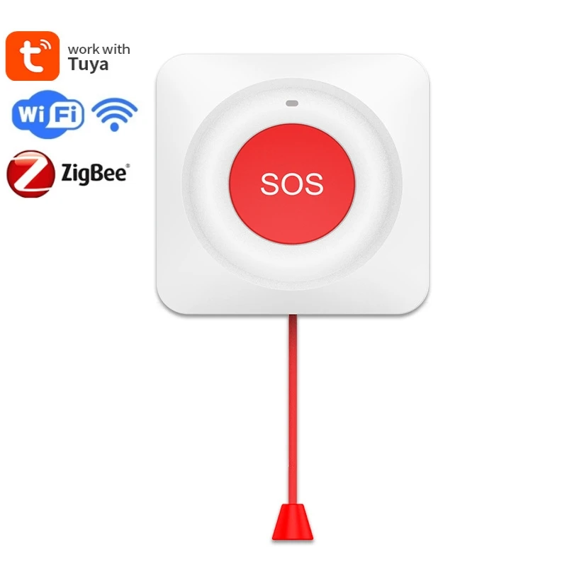 Кнопка аварийного вызова Tuya 2 4G Wi-Fi умная кнопка умный дом сигнализация одной