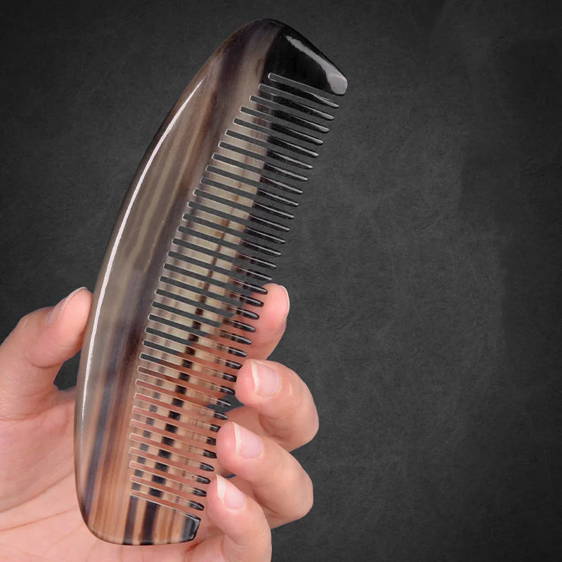 Гребень ручной работы с тонкими зубьями антистатический массажный инструмент