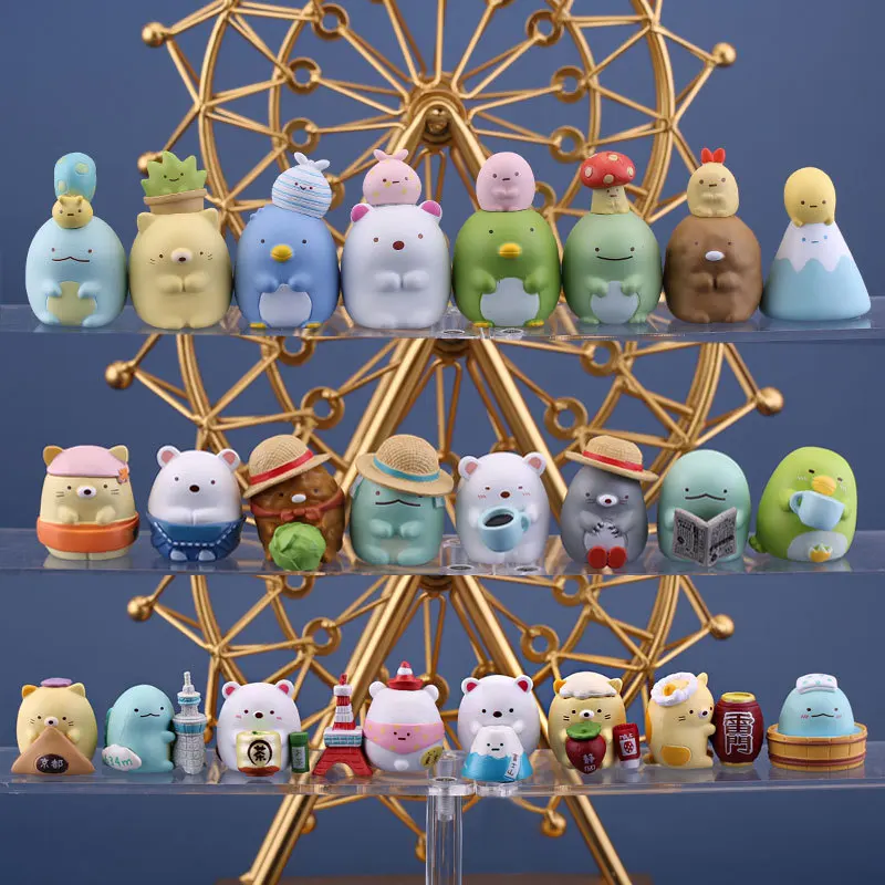 

8Pcs Anime Figures Sumikkogurashi Doll PVC Model Toy Collection Desktop Ornaments Birthday Gift for Child