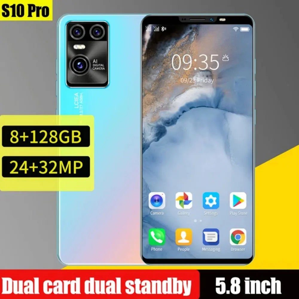 

Новые смартфоны S10 Pro 8 + 128 ГБ Android мобильный телефон 24 + 32 МП дешевые сотовые телефоны