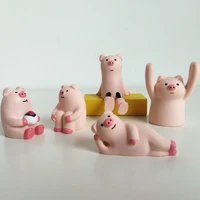 japanese groceries raise hand pink pig message card holder birthday gift creative handicraft ornaments house decoration