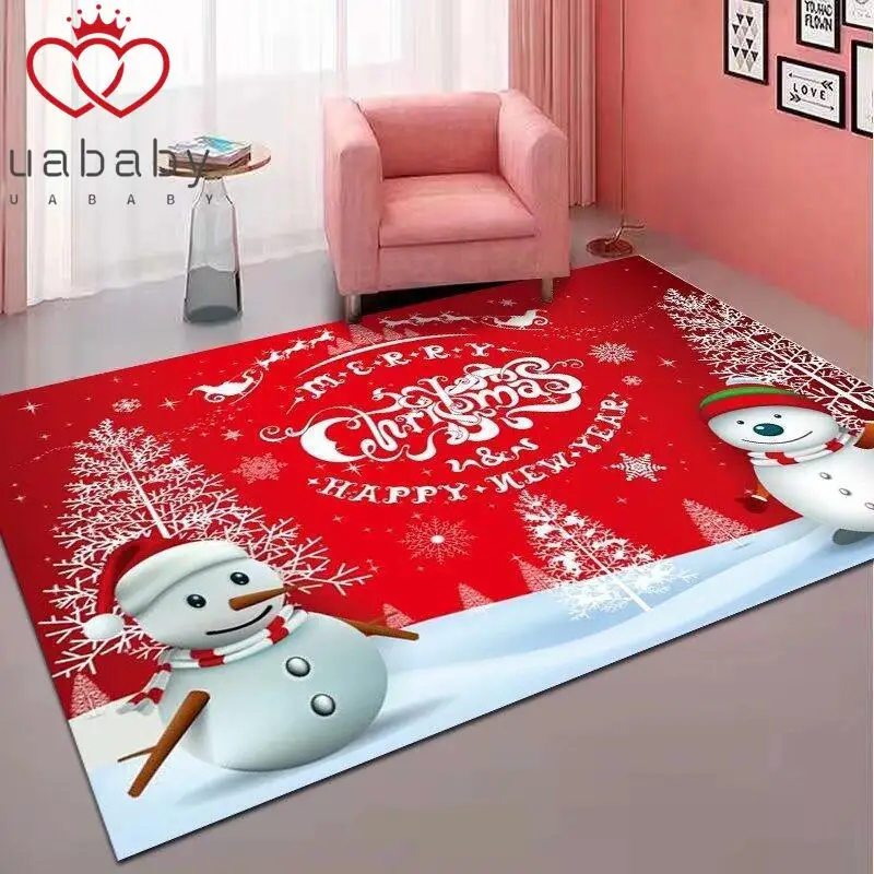 

Christmas Carpet Living Room Area Red Carpet Home Decoration Christmas Gift Door Mat Bathroom Mat Corridor Mat Entrance Door Mat
