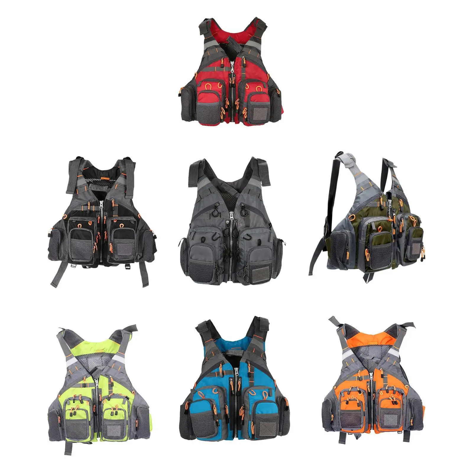 Рыболовный жилет Плавучий Практичный спасательный для рыбалки на открытом