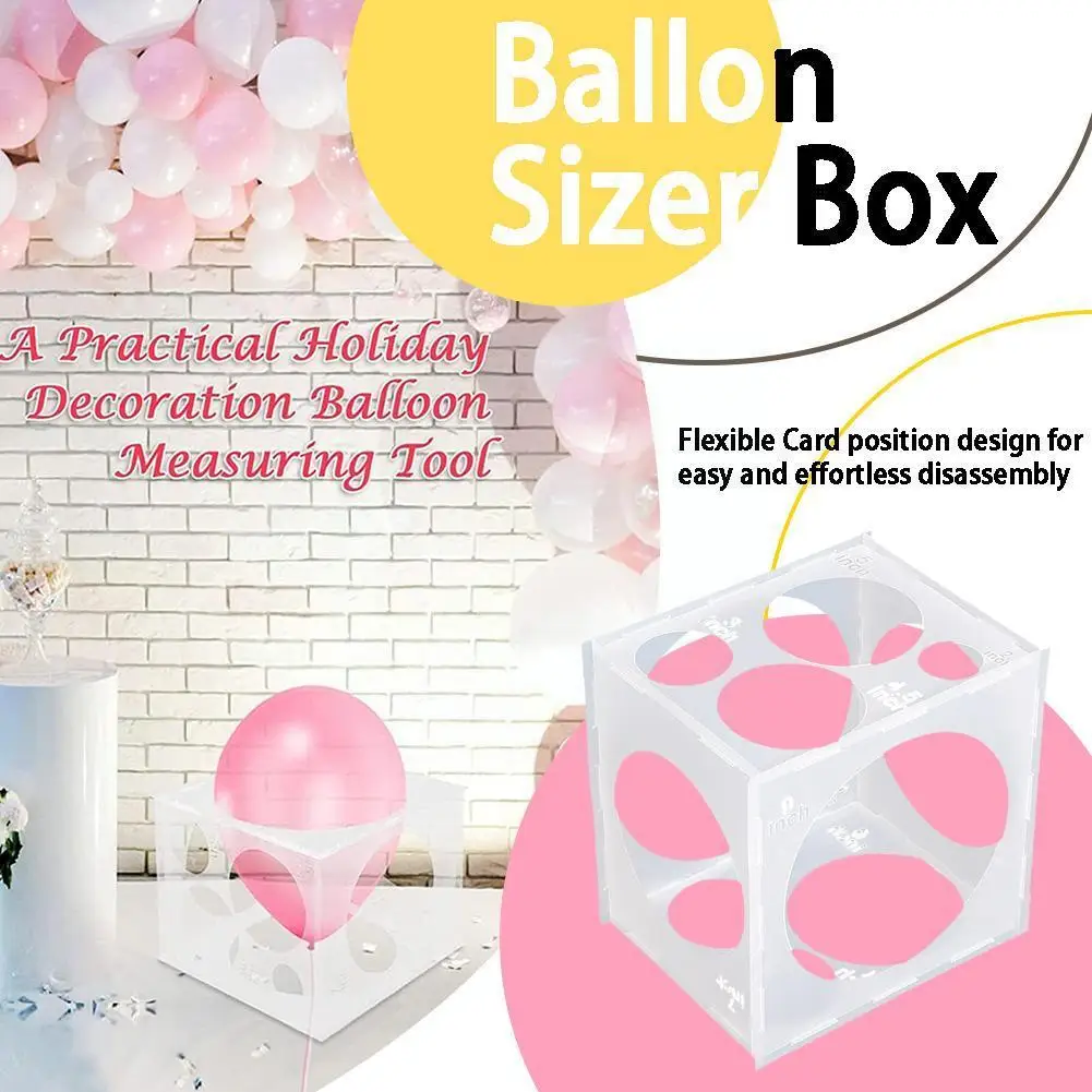 

Ballon Sizer Box Balloon Measuring Ballon Baloon Arch Garland For Birthday Party Wedding Baby Shower Decor Balloon Supplies U5Y7