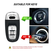 for audi leather tpu car remote smart key cover case shell a1 a3 a4 a5 a6 a7 a8 quattro q3 q5 q7 key bag accessoris