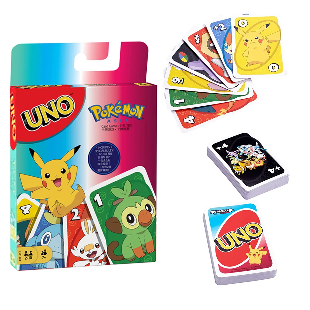 Покемон Пикачу аниме игра фигурка карточка Игра UNO семья Смешные развлечение