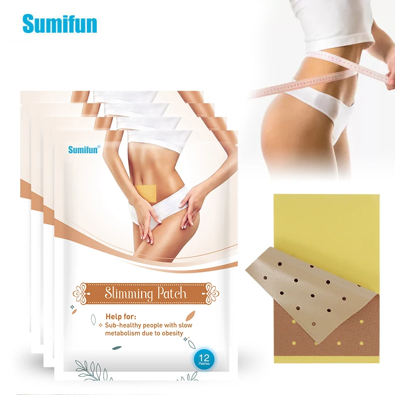 

48Pcs Weight Slimming Patch Loss Burning Fat Slimming Products Fat Burning Body Shaping Slim Hole Patch Medicine Navel Stickers