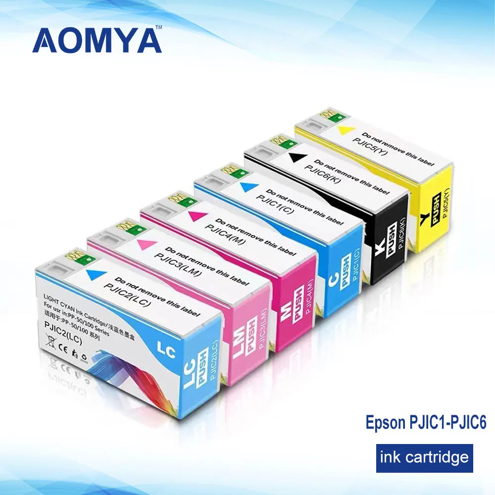 Чернильные картриджи PJIC1 PJIC2 PJIC3 PJIC4 PJIC5 PJIC6, совместимы с Epson PP100 PP50 PP-100N PP50BD, картриджи с пигментными чернилами
