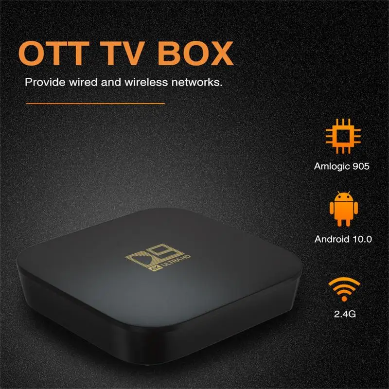 

Global Version TV Box S 4K Ultra TV 9.0 HDR 8GB WiFi DTS Multi-Language Blue Tooth Smart 2.4G Box Media Player