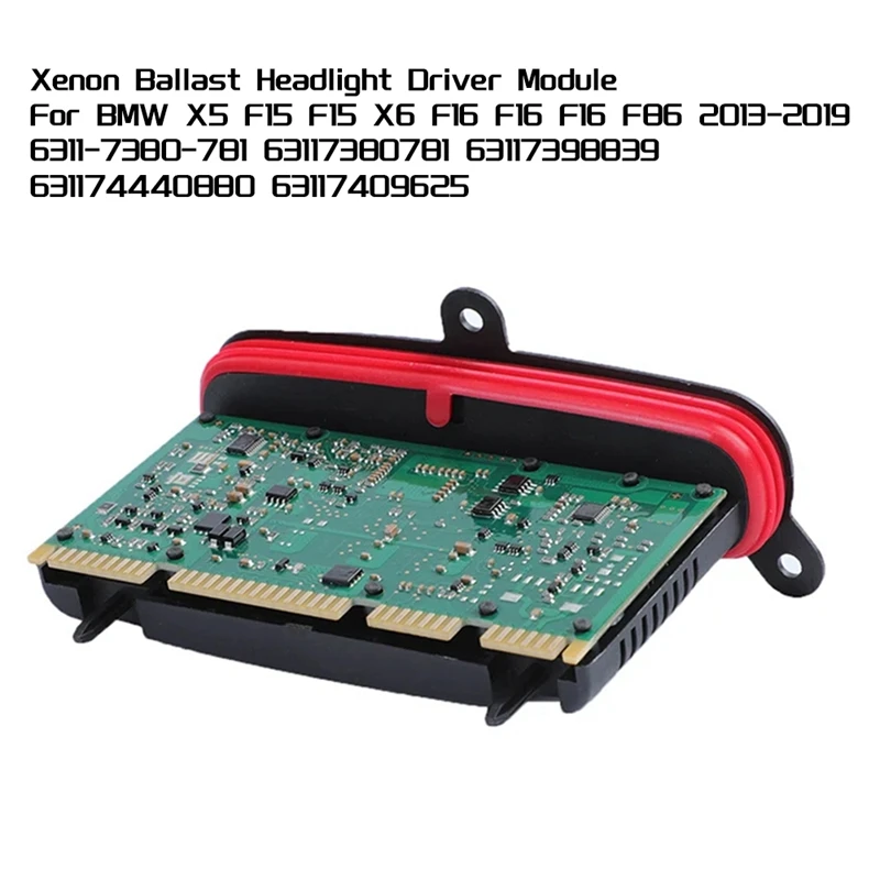 Модуль драйвера ксеноновой балластной фары для BMW X5 F15 X6 F16 F86 2013-2019 6311-7380 781