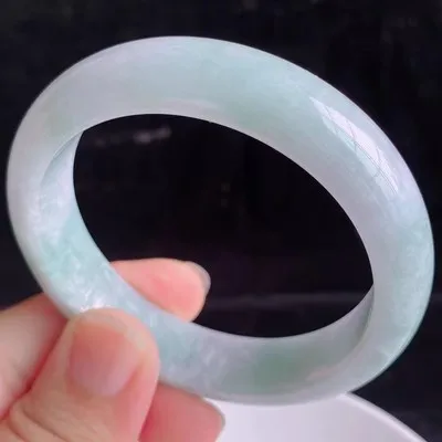 Ювелирные изделия zheru браслет из натурального бирманского нефрита 54 мм-62 мм