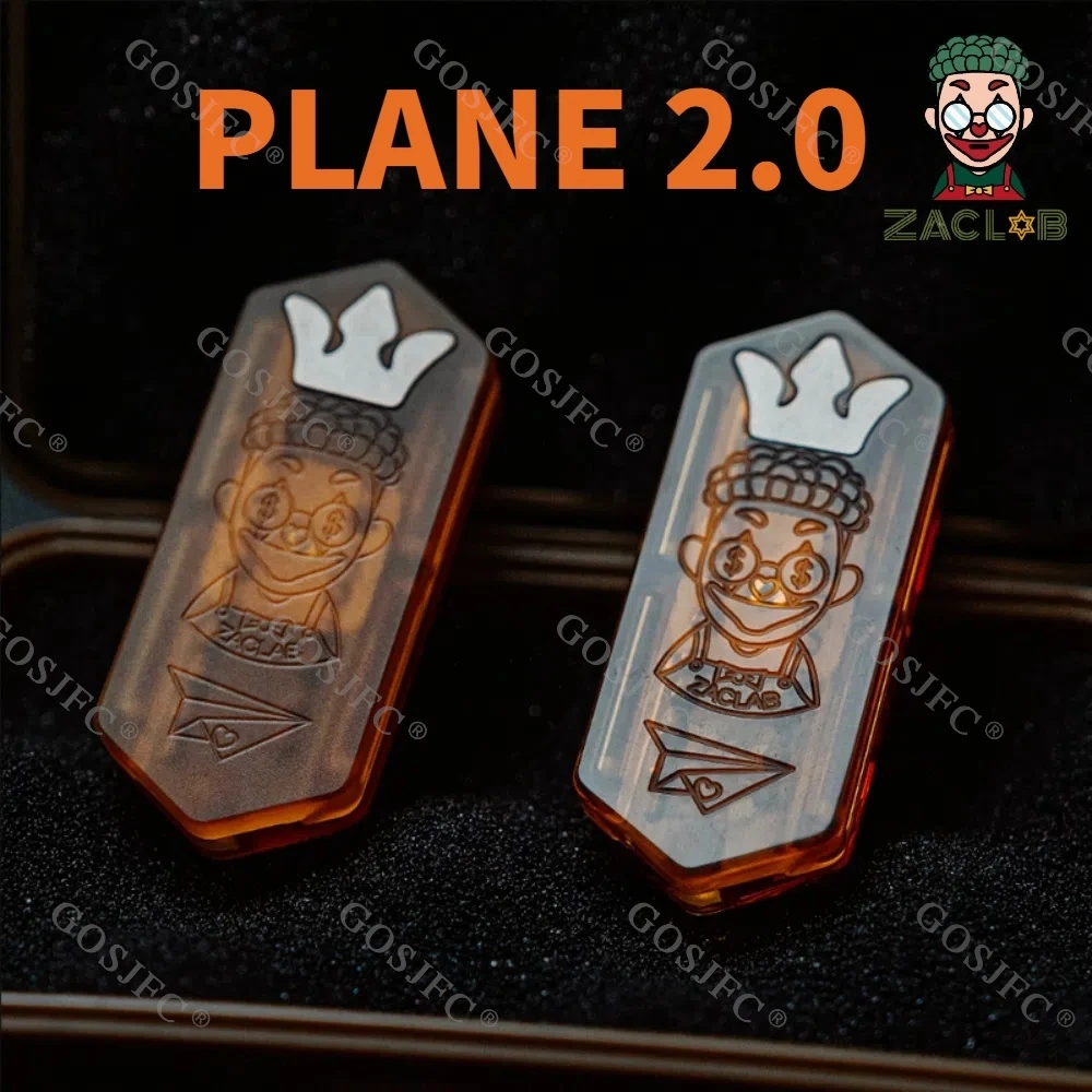 Фото ZacLab EDC Plane 2.0 Fidget Slider PEI Титановая игрушка для снятия стресса Игрушки для взрослых Игрушки для беспокойства Гаджеты для снятия тревоги №2