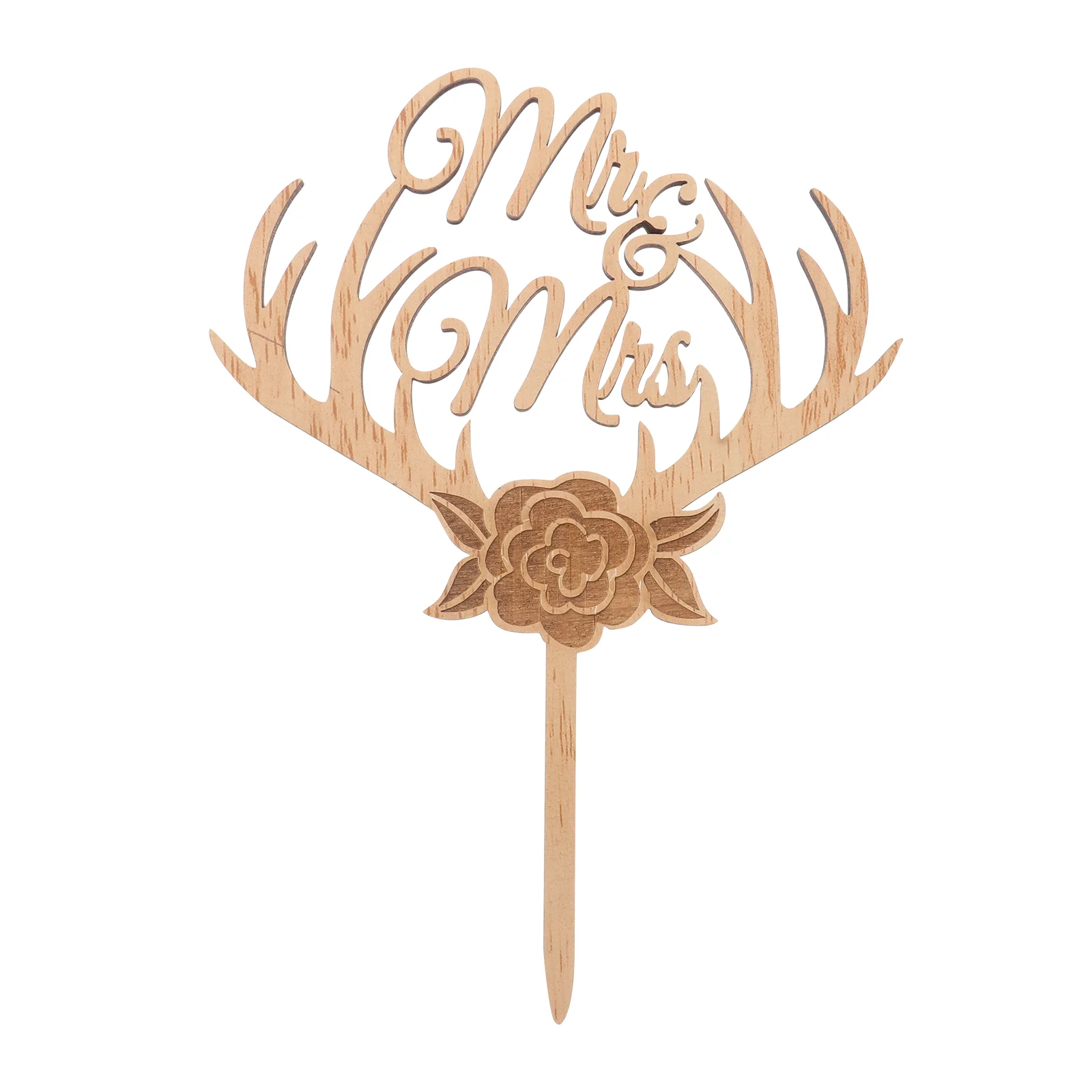 

Holiday Decor Baby Shower Wedding Anniversary Baby Shower Wooden Antlers Wedding Anniversary Cake Decoration