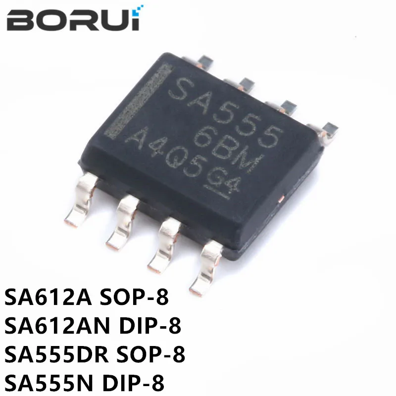 

SA612A SOP-8 SA612 SOP8 SA612AD SOP SA612AN DIP SA555N SA555P DIP-8 SA555 SA555DR, 5 шт.