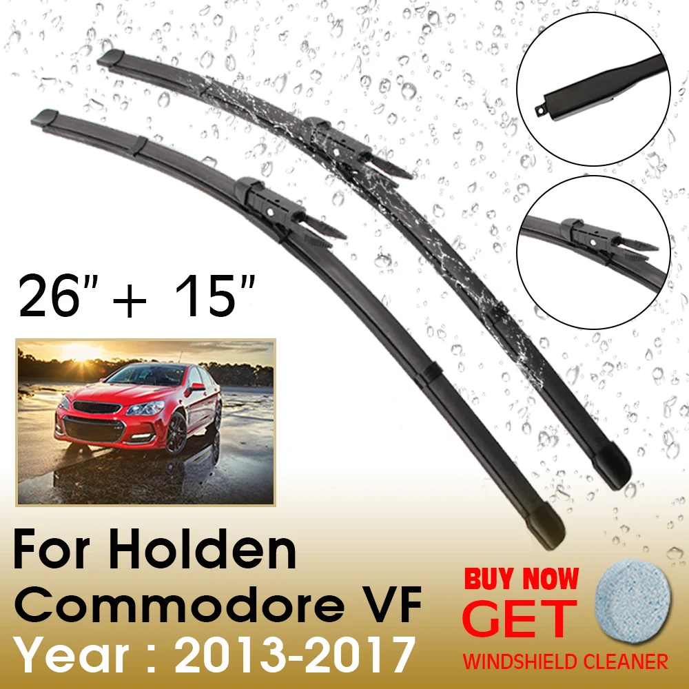 

Car Wiper Blade For Holden Commodore VF 26"+15" 2013-2017 Front Window Washer Windscreen Windshield Wipers Blades Accessories