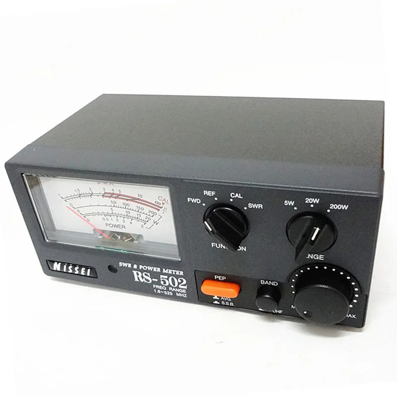 Original NISSEI RS-502 Watt Tester 1.8-525Mhz HF VHF UHF Radio Communication Transceiver Power SWR Meter RS502 Made in Taiwan
