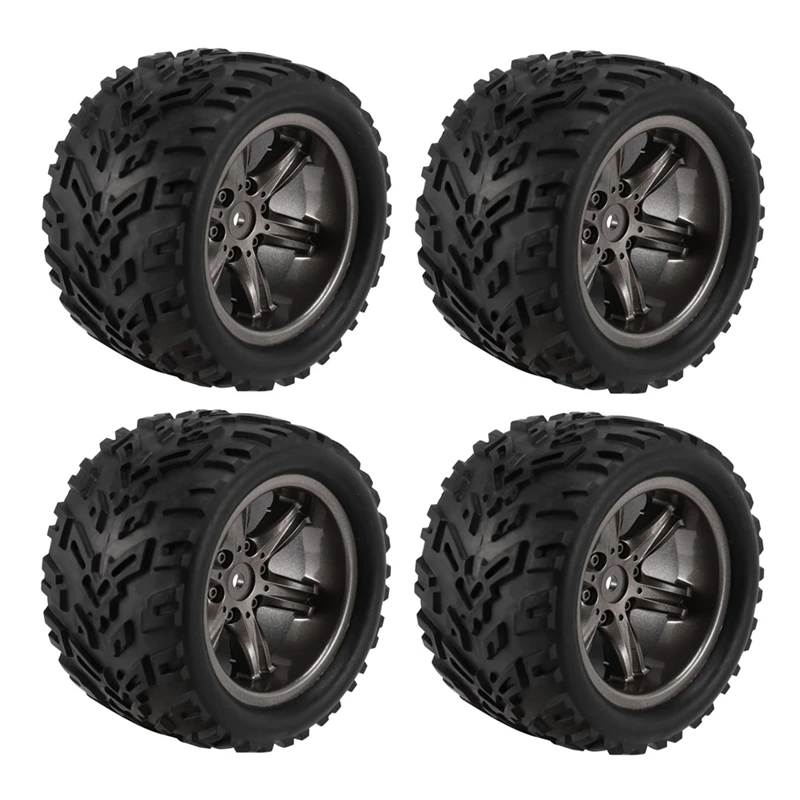 4Pcs Tires Tyre Wheel For XINLEHONG 9125 9116 X9115 X9116 GPTOYS S911 S912 1/12 RC Car Replacement Spare Parts