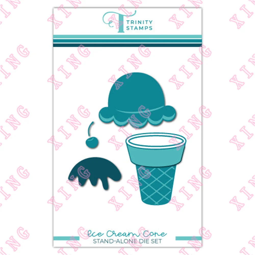 

Newest Scrapbook Embossing Decoration Metal Cutting Dies Ice Cream Cone Die Set Diy Gift Card Craft Blade Punch Reusable Stencil