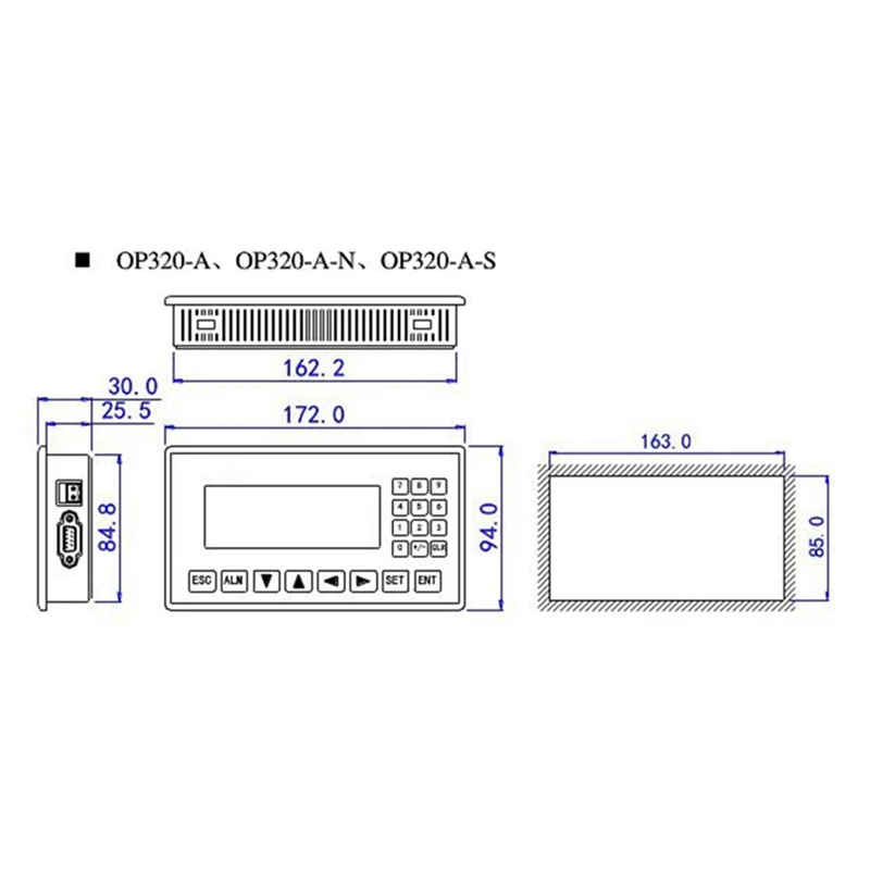 Текстовый дисплей MD204L совместим с V8.0 поддерживает связь 232 485