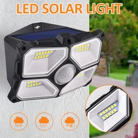 led solar light super bright led human body sensor lamp waterproof outdoor garden automatic wall lights