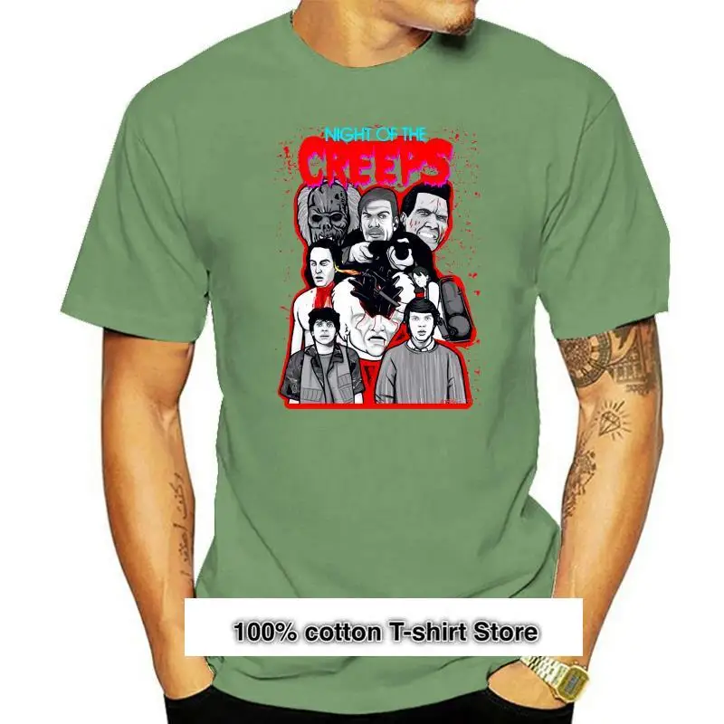 

Camiseta de la noche de los Creeps para hombre y mujer, camisa de película de culto, 1980, Fan, Horror, Sci Fi