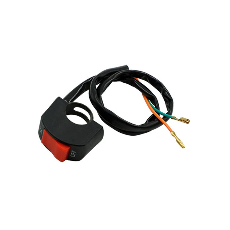 Руль, противотуманный переключатель фар мотоцикла, кнопка включения/выключения, пуля, разъем 12 В, велосипедная ручка, стоп-выключатель для светодиодного прожектора