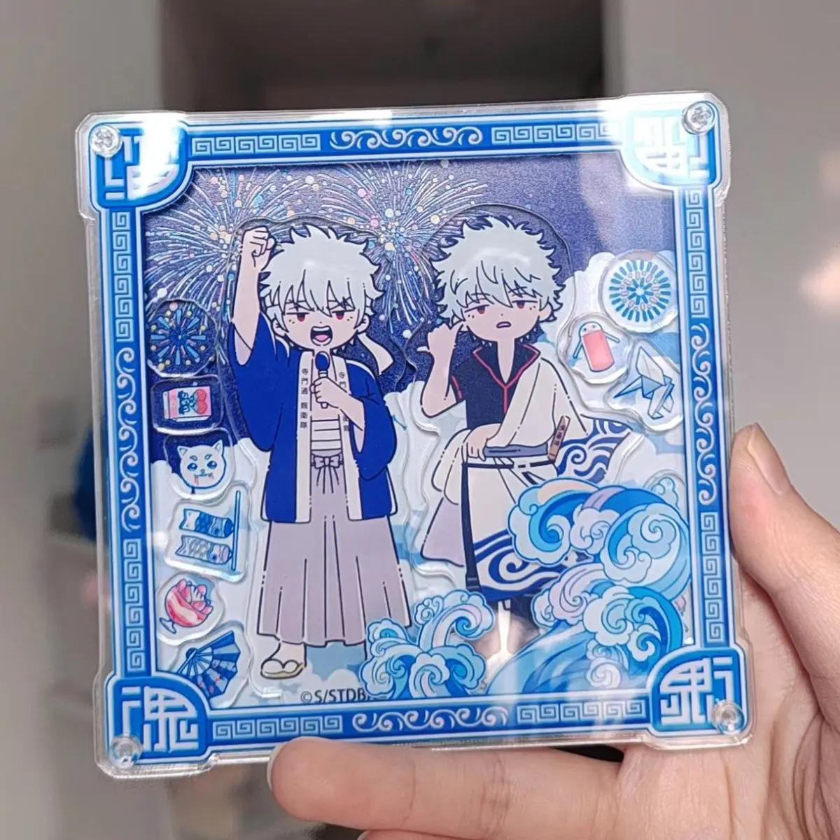 Брелок в стиле аниме для мужчин Sakata Gintoki Shaker акриловый брелок ключей женская