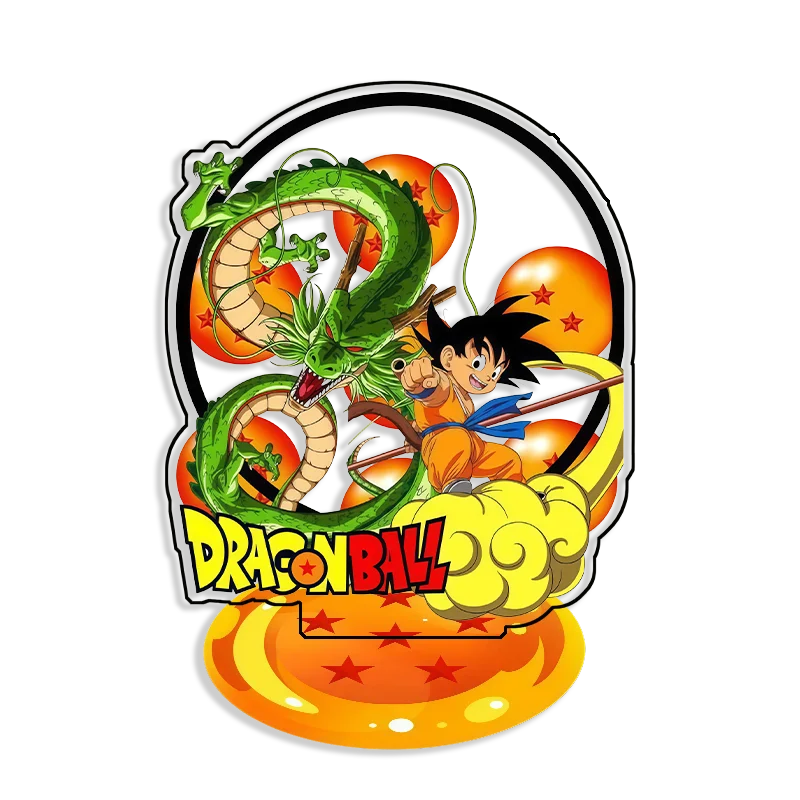 Фото Настольная акриловая фигурка 15 см: Сон Гоку, Бульма, Пуар, Чи-Чи из Dragon Ball. Сделано своими руками. Аниме-декор для рабочего стола. Подарок для фанатов. №3
