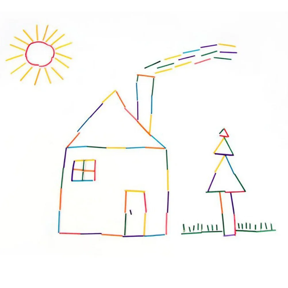 1000 шт. детские матч-палочки красочные деревянные игрушки DIY Декор матчи