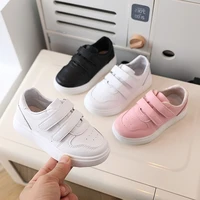 kids casual shoes 2022 spring autumn of boys sports girls white black pink board children shoes comfortable breathable soft sole