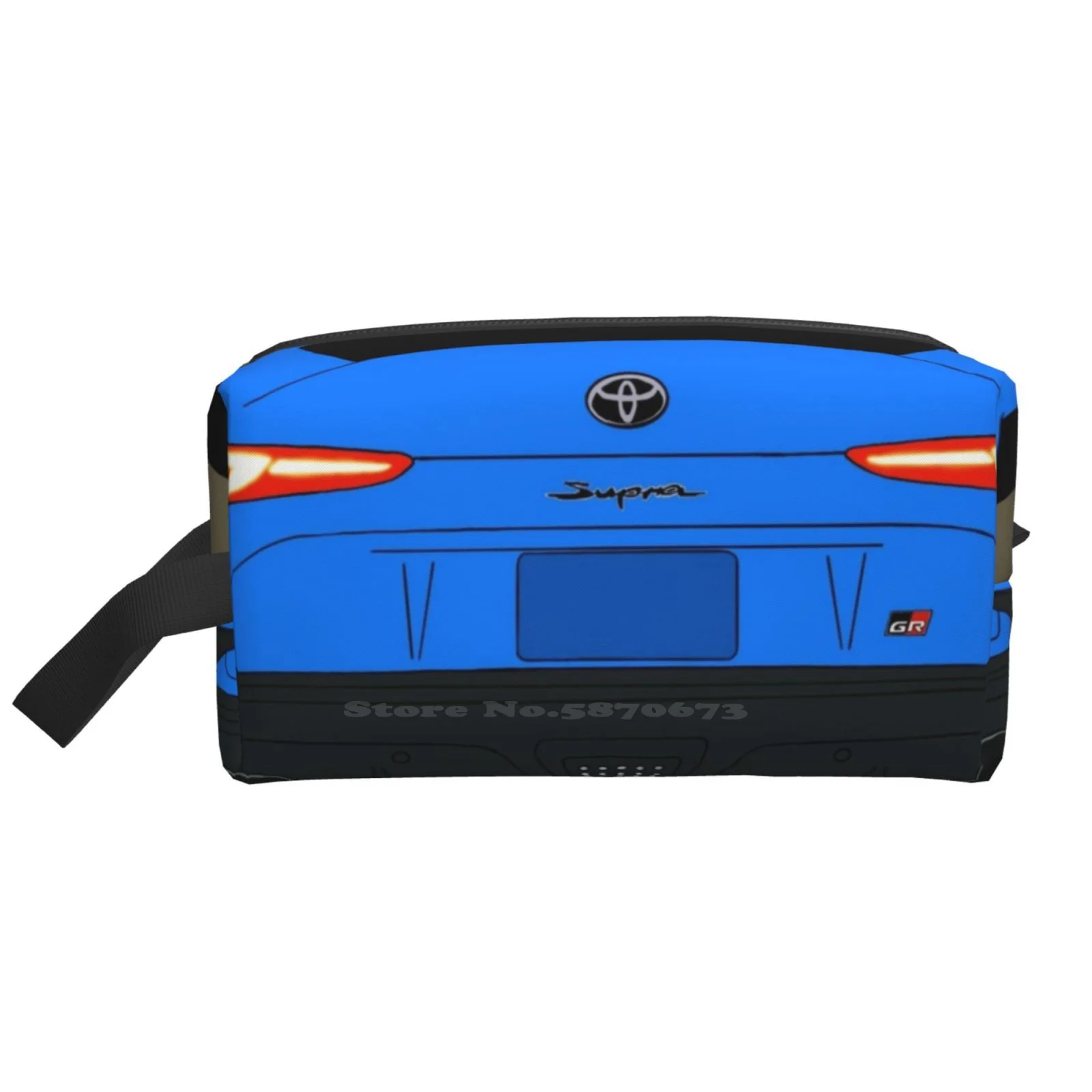 

Сумка для хранения в ванной комнате Toyota Supra, косметичка для ручек с кабелем для передачи данных, Греция, синий, Япония, Германия, США, Техас, красный, солнце, гора, 2020, 2021, 2020