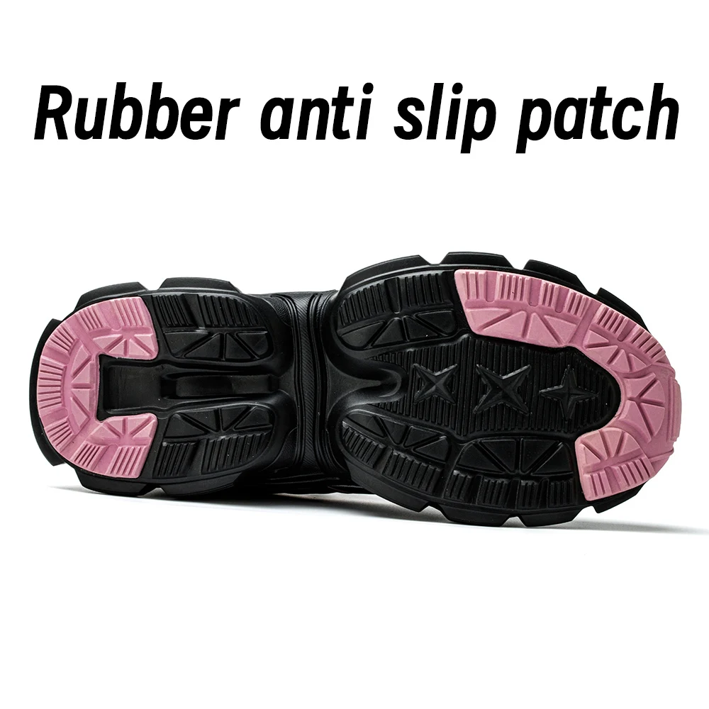 Модная защитная обувь женские Рабочие кроссовки структурированная