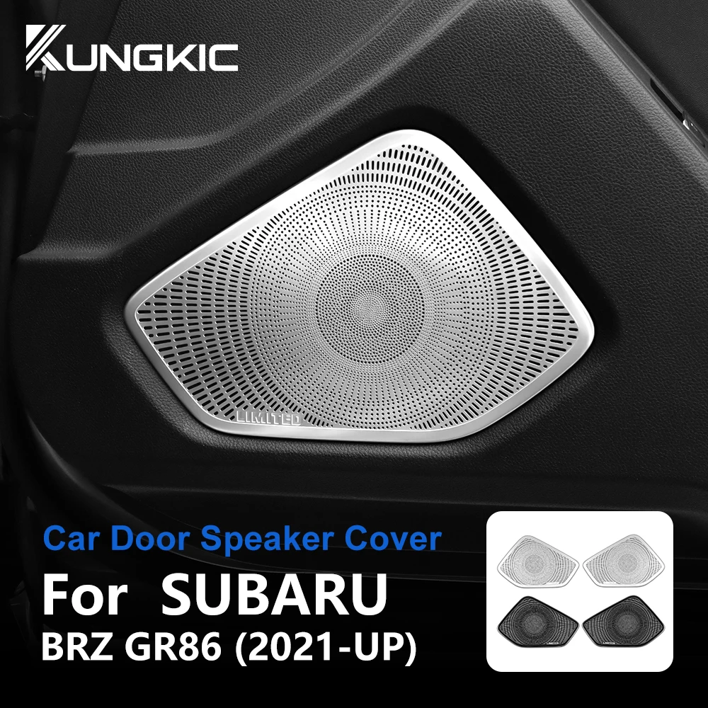 

Trim For Subaru BRZ Toyota GR86 2021 2022 2023 Car Audio Speaker Door Horn Mesh Sticker Stainless Steel Decorative Accessories