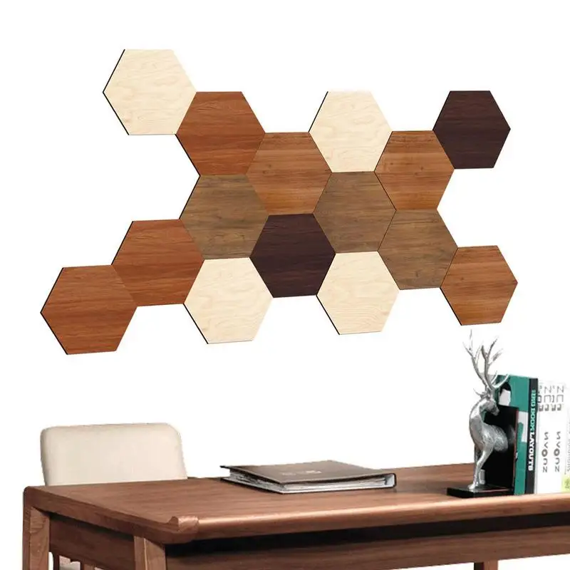 

15 шт., Самоклеящиеся Переводные картинки в виде шестиугольника