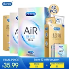 Презервативы Durex AiR ультра тонкий Невидимый натуральный латекс смазкой для полового члена, создающий защитную пленку презервативы для взрослых интимные товары секс-игрушки для мужчин