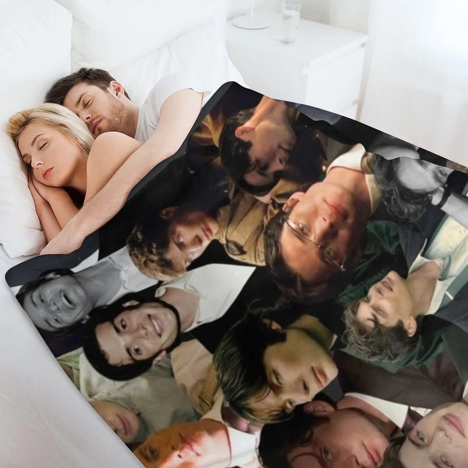 Одеяло с коллажем Cillian Murphy на зиму утяжеленные одеяла люксового бренда