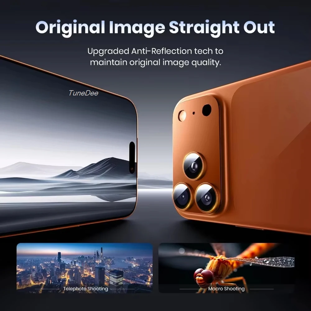Защитное стекло для камеры iPhone 17 Pro Max 17Air с сильной адсорбцией, металлическое, 9H+, из закаленного стекла, полная защита экрана камеры (art.: 3920da9c08067) - 3920da9c08067