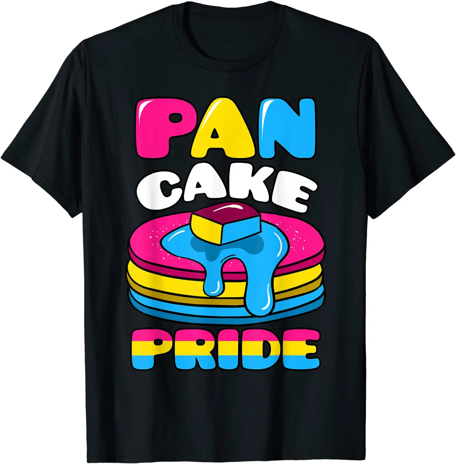 

Pancake Pride Pansexual Rainbow Flag Flapjack Homosexuality T-Shirt