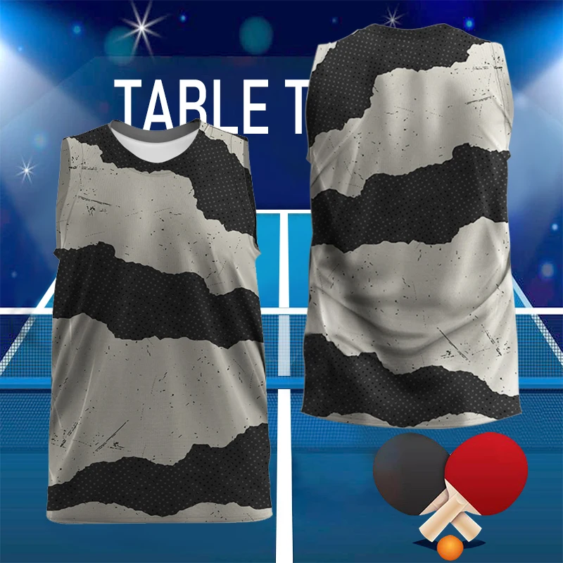 

Жилет мужской спортивный без рукавов, свободный хлопковый топ с коротким рукавом и 3D-принтом, для фитнеса, летняя