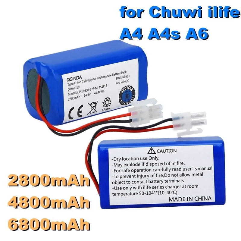 

Аккумуляторная батарея Chuwi, 14,8 в, 2800 мАч, для ILIFE ecovacs V7s, A6, V7s pro