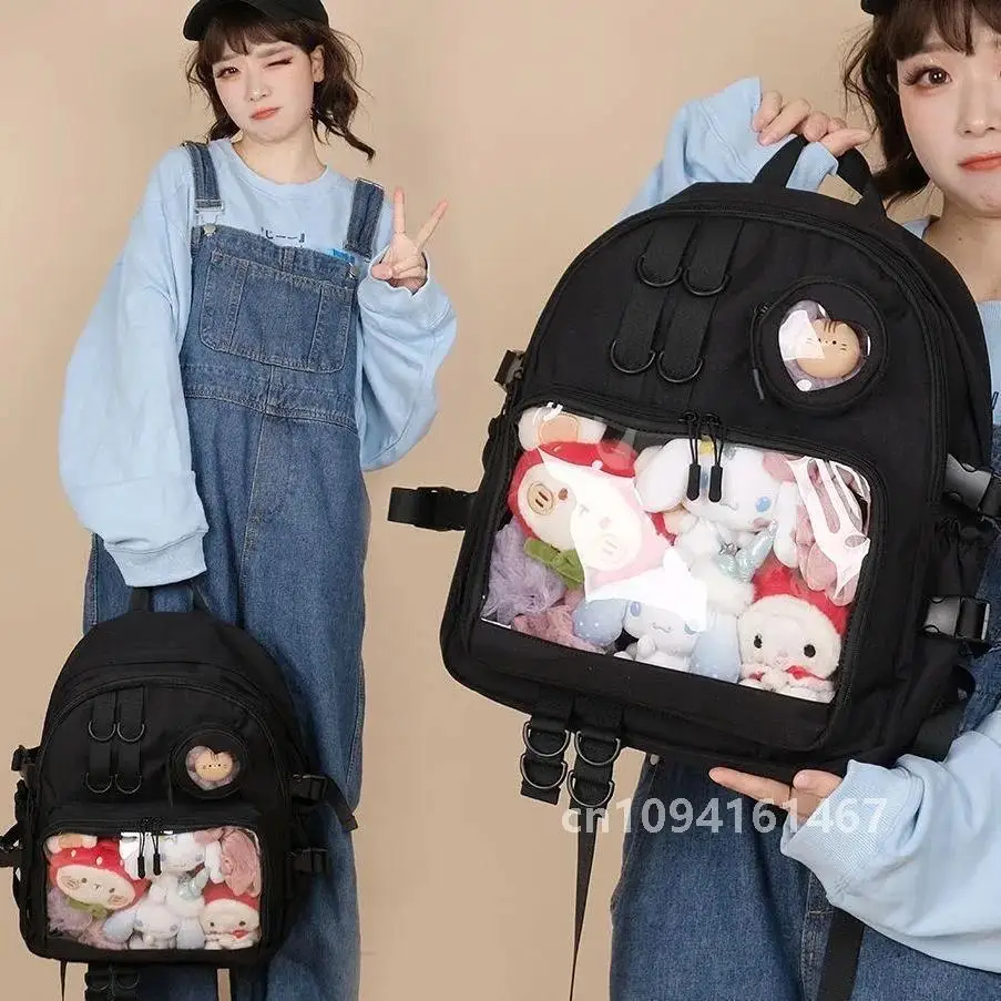 Школьная сумка в стиле коллажа для девочек-подростков Itabag Kawaii рюкзак прозрачный
