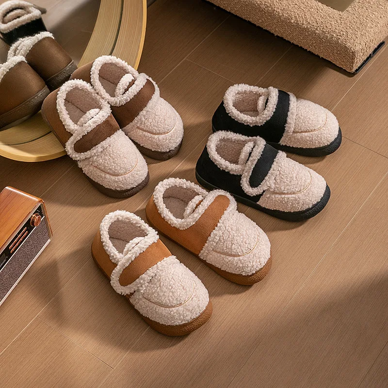 Домашние хлопковые тапочки Crestar с пушистой подкладкой для женщин зимние теплые