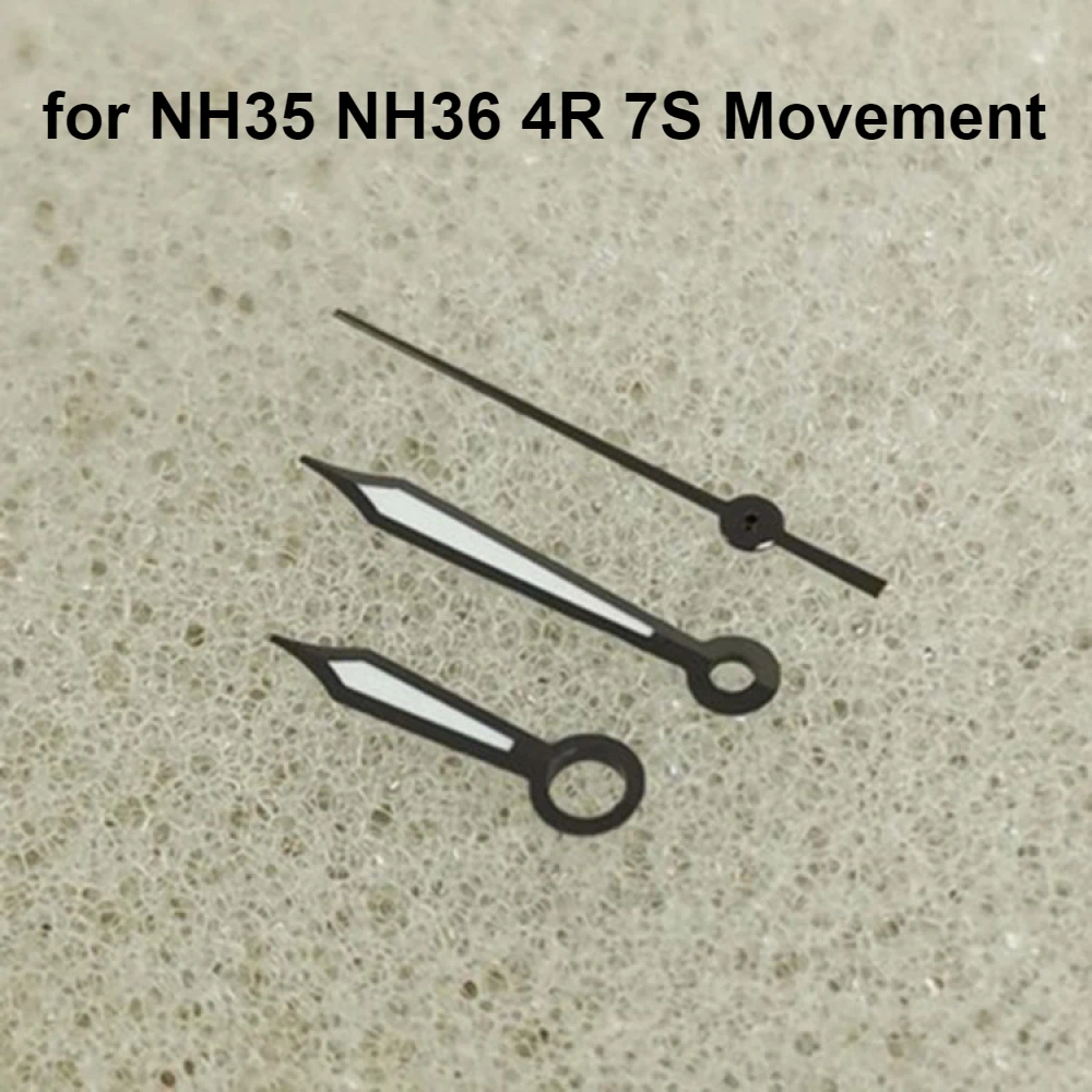 NH35A Стрелки часов Зеленые светящиеся черные стрелки для NH35 NH36 4R 7S Детали