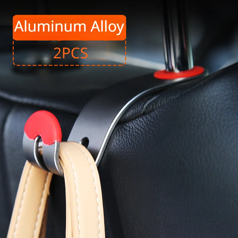

2Pcs Auto Seat Headrest Metal Hook Storage Hanger Universal Car Vehicle Back Seat Organizer Holder Car Interior Accessories