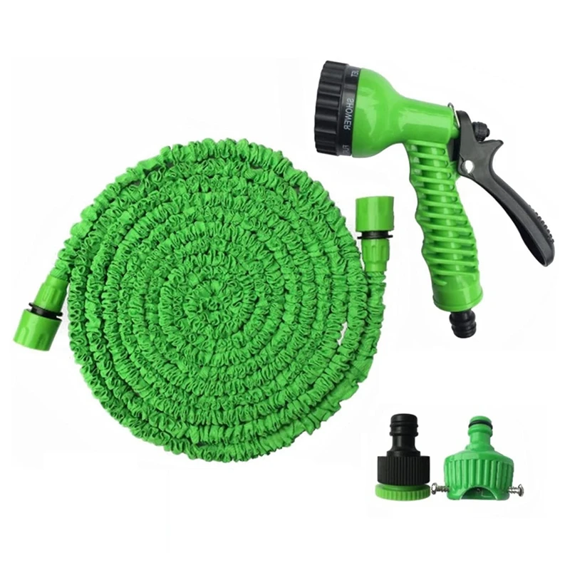 

Садовый шланг, Гибкая телескопическая растягивающаяся труба для мойки автомобилей, уборки пола, сада и двора, 100 футов
