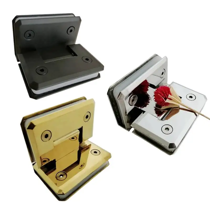 Гидравлический 90-градусный стеклянный шарнир Kensharp сверхпрочный SS304 дверной для