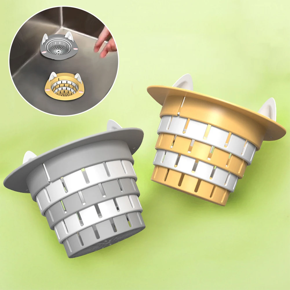 

Kitchen Sink Strainer Telescopic Plastic Sink Drain Basket Anti-Clogging Sink Drain Strainer Kitchen Sink Accessories