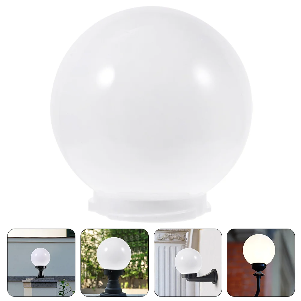 

Ball Lampshade White Replacement Globe Branches Outdoor Light Covers Street Acrylic Post Mount Porch