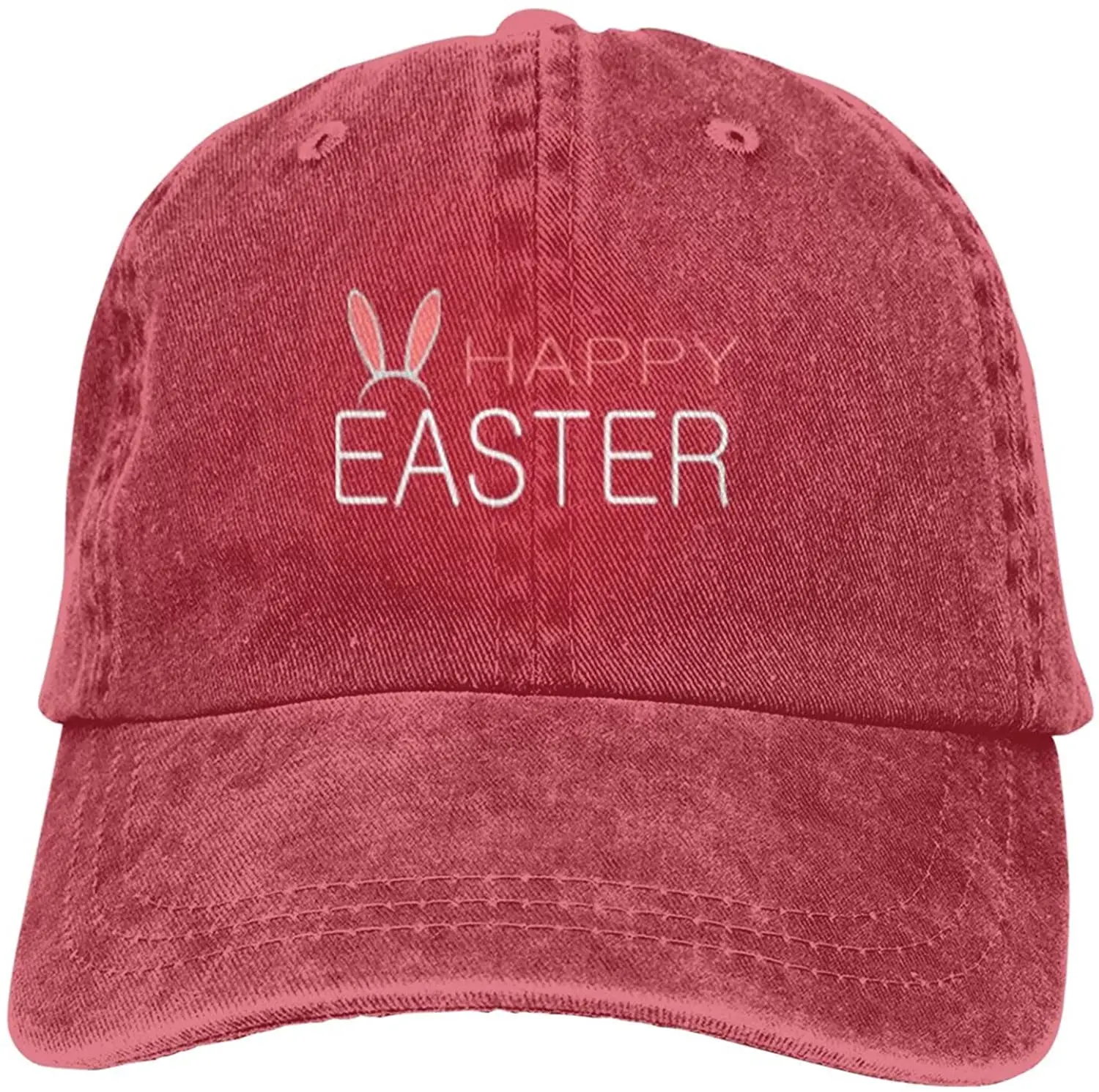 

Cowboy Dad Hat Funny Happy Easter Baseball Cap Adjustable Strap for Adult Cotton Washed Fishing Caps